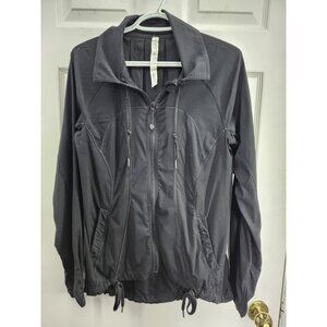 Lululemon Transition Zip Up Workout Jacket Black Women’s Size 8 Lightweight